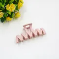 Pinza per capelli opaca rosa per capelli folti con moderno design geometrico - Rosa