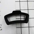 Grande molletta per capelli geometrica nero opaco in stile coreano dolce e minimale - Nero