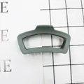 Grande molletta per capelli verde grigio opaco con design geometrico traforato - Verde Grigastro