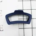 Pinza per capelli blu navy opaca con design geometrico cavo minimalista per donna - Blu navy