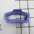 Pinza per capelli viola opaco con design geometrico per acconciature capelli folti - Blu Zaffiro