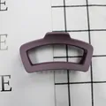 Molla per capelli geometrica cava viola opaco con finitura satinata per acconciature - Viola scuro