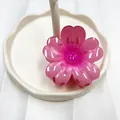Pinza per capelli a fiori di ciliegio rosa traslucido per acconciature da mare - Rosa Sfumato