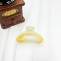 Pinza de pelo media luna mate con degradado de amarillo a naranja para mujer - Naranja