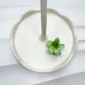 Pinza per capelli a fiore di plumeria verde in resina per vacanze al mare - Verde
