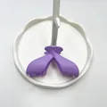 Matte purple butterfly hair claw clip with a frosted finish for stylish hair styling - Purple