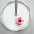 Molla per capelli a forma di fiore rosa sfumato per acconciature da spiaggia - 4cm / Fucsia