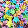 Bunte 3cm Frangipani-Haarklammern in Candy-Macaron-Farben für Kleinkinder und Mädchen - Zufällig Gemischte Farben (Gemischte Stile)