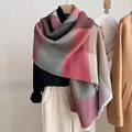 Detailed close-up showing the fine pleated texture and multi-color patchwork of the scarf - 190x60cm / Wine Red