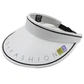 Chapeau de soleil blanc anti-UV pour femmes avec haut ouvert et large bord UPF 50 plus - M / Blanc