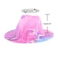Chapeau fedora jazz tie-dye rose et violet avec bord de 7cm et taille 56-58,5cm - M(56-58cm) / Tie-dye Rose Et Violet (#4)