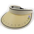 Cappello parasole anti-UV a visiera aperta con tesa larga e protezione UPF 50+ beige nero - M (56-58cm) / Beige
