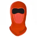 Pasamontañas térmico de algodón rojo naranja con orificios de ventilación tipo panal - Naranja
