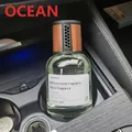 Car glass air freshener with 160ml ocean scent in black wood finish bottle - Car Ocean