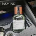 160ml Jasmine car fragrance air freshener in clear glass bottle with wood cap - Car Jasmine