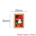 Christmas snowman miniature resin accessory 25x35mm size and 3.6g weight display - See Size Chart / Snowman Princess Frame