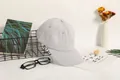 Classic light grey twill baseball cap with soft top design and adjustable fit - One Size / Silver Gray