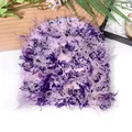 Fuzzy knit beanie in purple and pink camouflage pattern for winter warmth - One Size / Light Purple