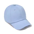 Minimalist light blue baseball cap in twill cotton with six-panel structure - One Size / Light Blue