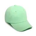 Minimalist soft top mint green baseball cap with breathable cotton fabric design - One Size / Mint Green