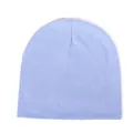 Oversized slouchy knit beanie hat in soft light blue candy color for casual style - One Size / Light Blue