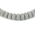 Perline di lava vulcanica grigia porosa per la creazione di gioielli fai-da-te - 3x7mm / Grigio (N. 1)