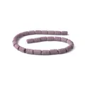 Lavender cylindrical volcanic stone beads with porous texture for DIY jewelry making - M / Light Purple (No.2)
