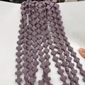 Perles en croix en pierre de lave violette pour bijoux DIY et huiles essentielles - 13x18mm / Violet
