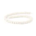 Square white volcanic lava stone beads for aromatherapy DIY jewelry making projects - White (No.5)