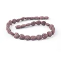 Herzförmige Lavastein-Perlen in Dunkelbraun für DIY-Schmuck und Aromatherapie-Armbänder - Dunkelkaffee