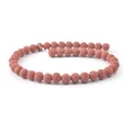 Perline rotonde in pietra lavica vulcanica marrone per braccialetti gioielli fai-da-te - 4mm / Marrone Rosso (N. 2)