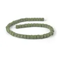 Grass green cube lava stone beads with porous texture for DIY jewelry making - Grass Green (No. 7)