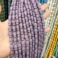 Perle di pesce in pietra lavica viola con trama porosa per creare gioielli - No.6 (Viola)