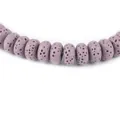 Strand of lavender purple porous lava stone beads for DIY jewelry making accessories - Lavender (No. 15)
