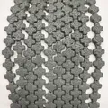 Perles en pierre de lave grise en forme de croix pour la création de bijoux DIY - Gris