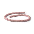Pink cylindrical volcanic stone beads with porous texture for DIY jewelry making - Flesh Pink (No.13)