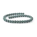 Perle rotonde in pietra lavica blu-grigio con trama porosa per bracciali DIY - 4mm / Grigio Blu (N. 6)