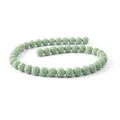 Perle tonde in pietra lavica naturale verde menta per la creazione di gioielli fai da te - XXS / verde chiaro