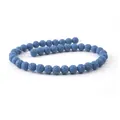 Perle in pietra lavica porosa blu intenso per gioielli fai-da-te aromaterapia - 4mm / Blu