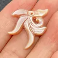 Roze parelmoer schelp bloem hanger voor DIY kettingen en sieraden maken - Roze Schelp
