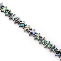 Perle a forma di stella in guscio di abalone con lucentezza iridata per gioielli DIY - Pentagramma