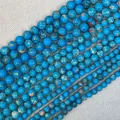 Cuentas redondas de piedra imperial azul en varios tamaños para creación de joyas DIY - 4mm / Jaspe Imperial Azul
