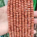 Brown goldstone abacus beads 5x8mm for DIY jewelry making with sparkling golden finish - 4x6mm (Approx. 95 Pcs) / Gold Sandstone