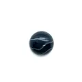 Runder gestreifter schwarz-weißer Naturachat Cabochon 20mm für DIY-Schmuckherstellung - 50 Stück / Nr. 1 (Schwarz Gestreift) / 20mm