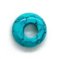 Single 4x10mm turquoise style stone bead with black veins for jewelry making - 4x10mm / Blue Turquoise