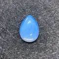 Μπλε οπάλιο cabochon σε σχήμα δακρύου για κατασκευή κοσμημάτων και αξεσουάρ - 18x25mm / Οπάλιο
