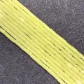 Cuentas rectangulares de piedra natural verde amarillento para bisutería DIY - 2x4mm / Estilo 11 (ai-Verde Amarillento Claro)
