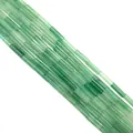 Cylindrical green aventurine tube beads with natural texture for DIY jewelry making - 4x13mm / Green Aventurine (39)