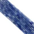 Cuentas rectangulares de piedra natural azul 2x4mm para creación de joyas DIY - 2x4mm / Estilo 18 (ai-Degradado Azul)