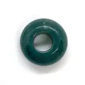 Dunkelgrüne Malachit-Donut-Perle 8x14mm poliert für DIY-Schmuckherstellung - Indischer Achat / 8x14mm